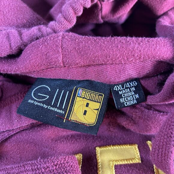 NBA Cleveland Cavaliers Graphic Spell Out Hoodie Men’s 4XL GIII. Big Man Fleece - Picture 4 of 10